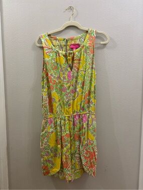 Lilly Pulitzer target collab floral romper size medium